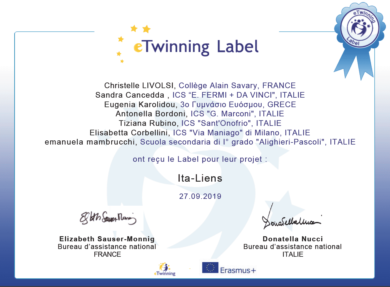 Label eTwinning