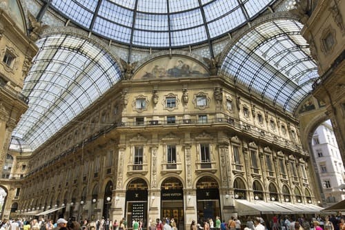Verrière et arcades de la Galleria Vittorio Emanuele II