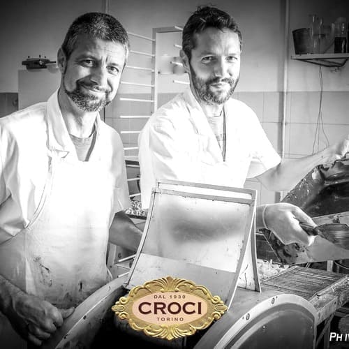Maîtres chocolatiers de la maison Croci à Turin