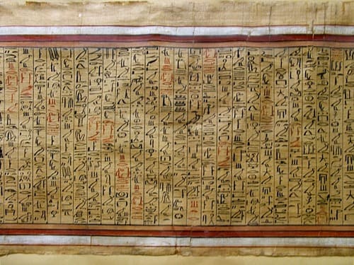 Papyrus et fresque funéraire