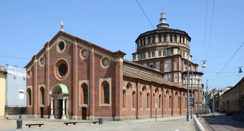 Place et entrée de Santa Maria delle Grazie