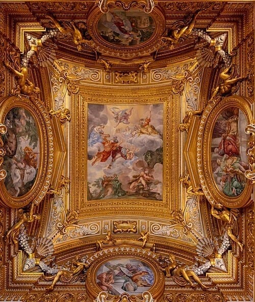 Détail des fresques du plafond
