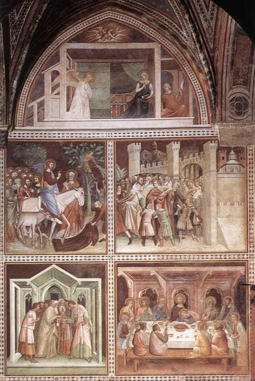 Détails des fresques de la Collégiale