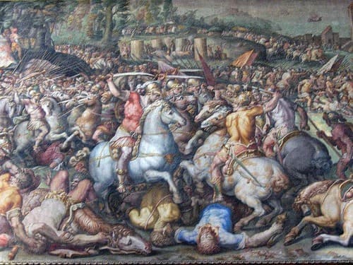 Fresque de la Bataille par Vasari