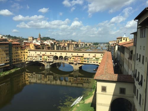 Le corridor passant au-dessus du Ponte Vecchio