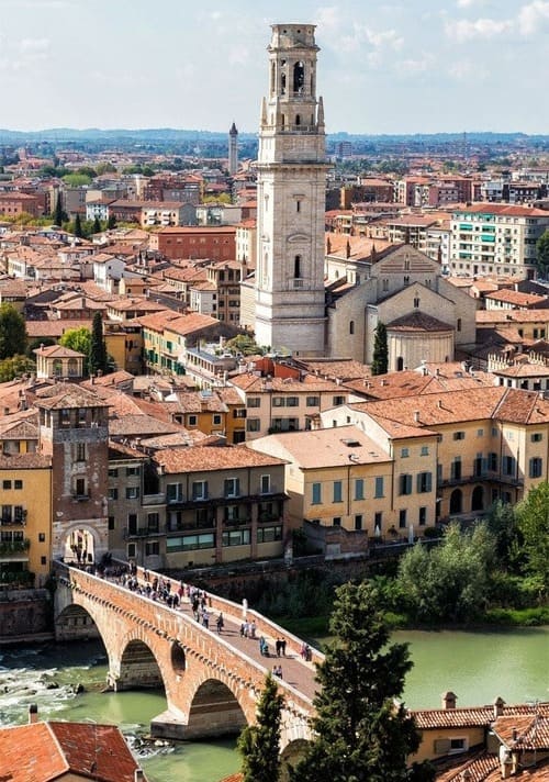 Méandre de l'Adige depuis Castel San Pietro