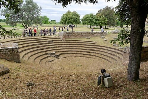 L'amphithéâtre romain de Paestum