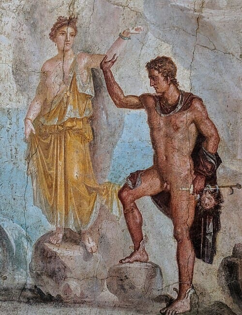 Fresque mythologique murale