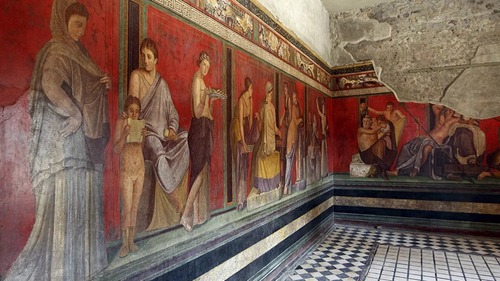 Fresques rouges de la Villa des Mystères