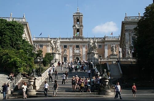 Escalier de la Cordonata menant au Capitole